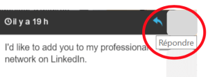 linkedin répondre